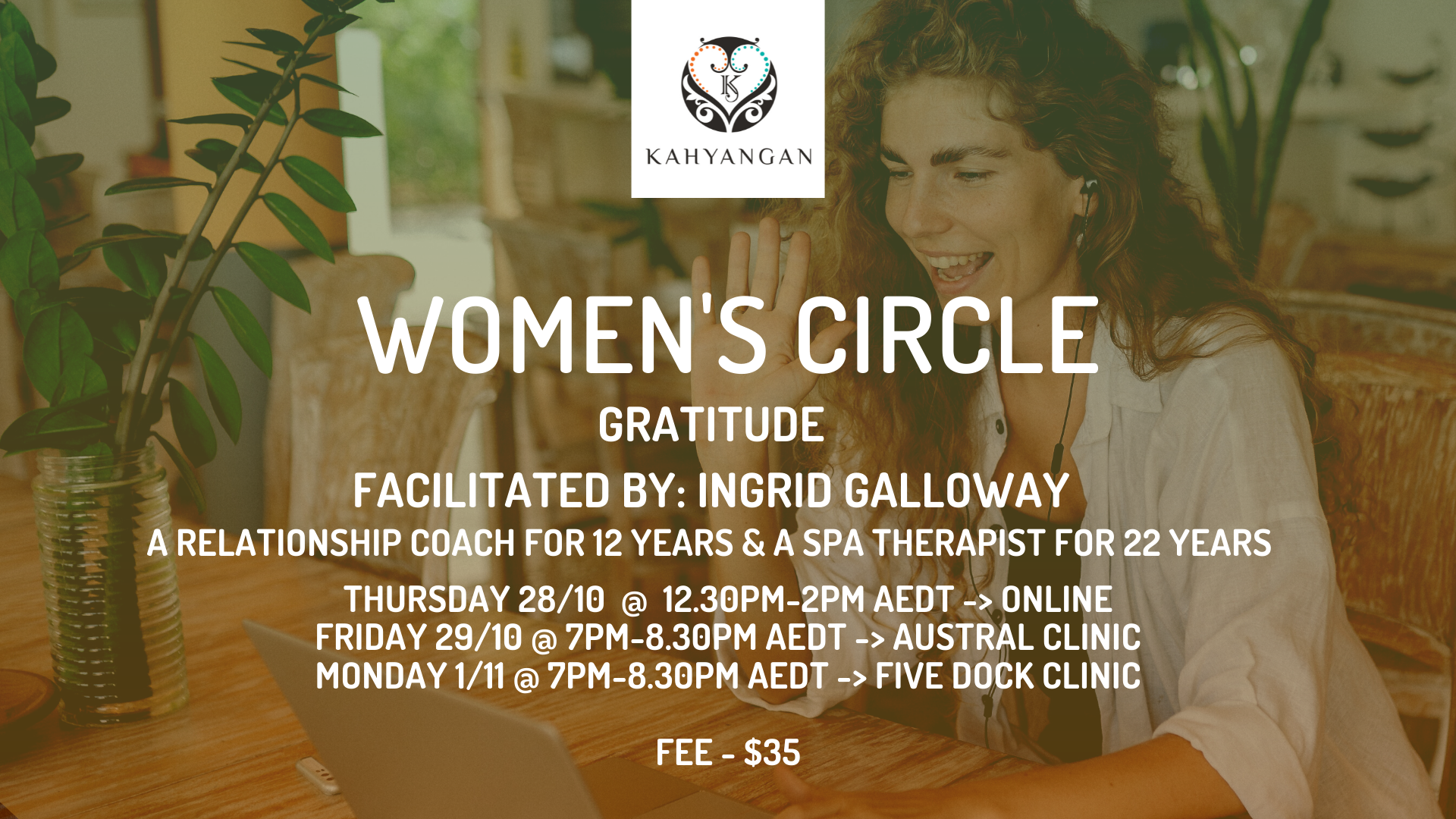 OCTOBER - Women's Circle "Gratitude"