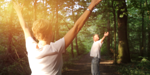 The simple method of being calm and quiet amongst the trees, observing nature around you whilst breathing deeply can help both adults and children de-stress and boost health and wellbeing in a natural way.